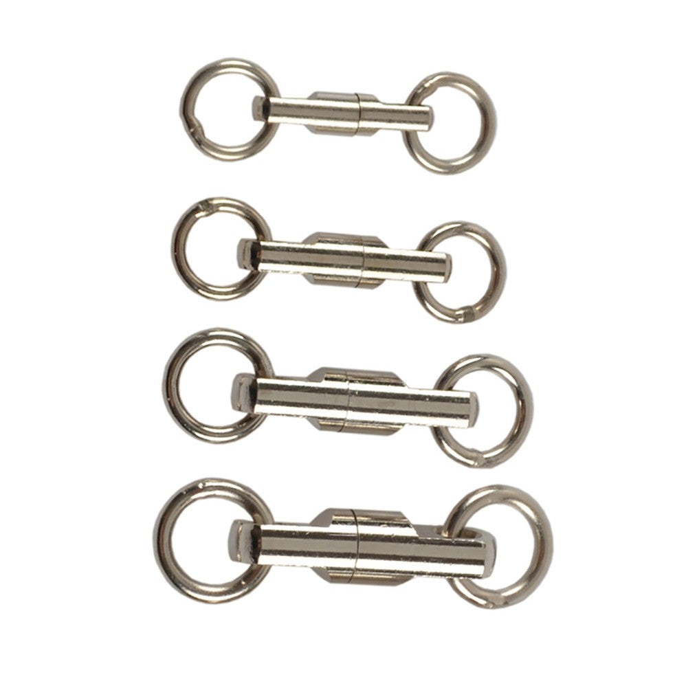 BlueJays 5pcs/lot Stainless Steel Column Type Rotary Ring Bearing Swivel Fishing Swivels Hook Lure Connector Fish Accessories